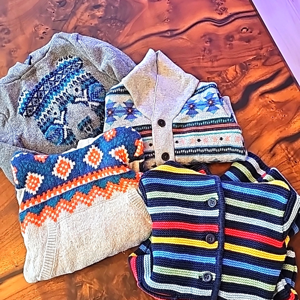 4 PRIMIUM SWEATER GORPCORE WARM COZY WINTER FALL PERFECT PLAY COLOR BLOCK UNISEX
